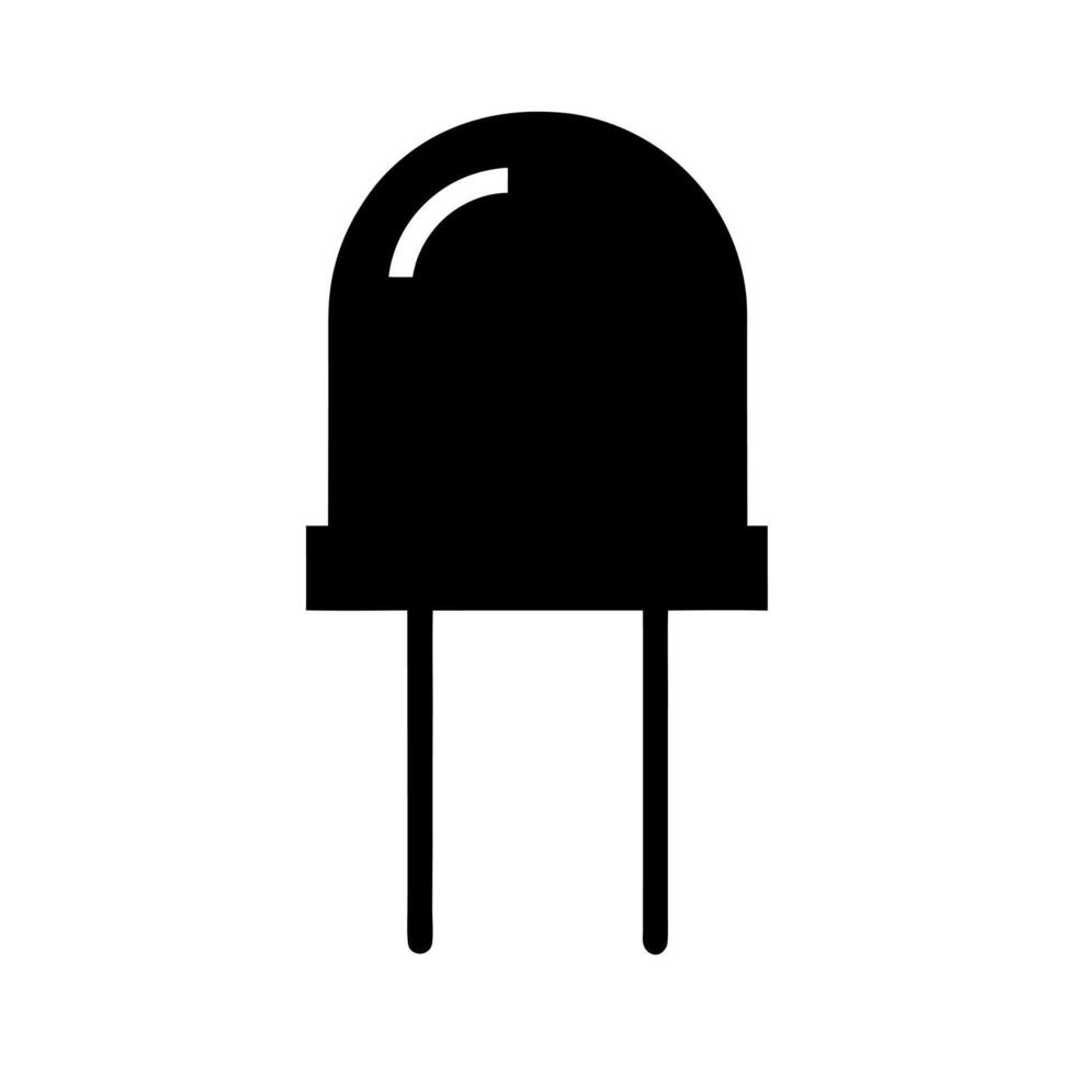 Diode Electronic Silhouette vector
