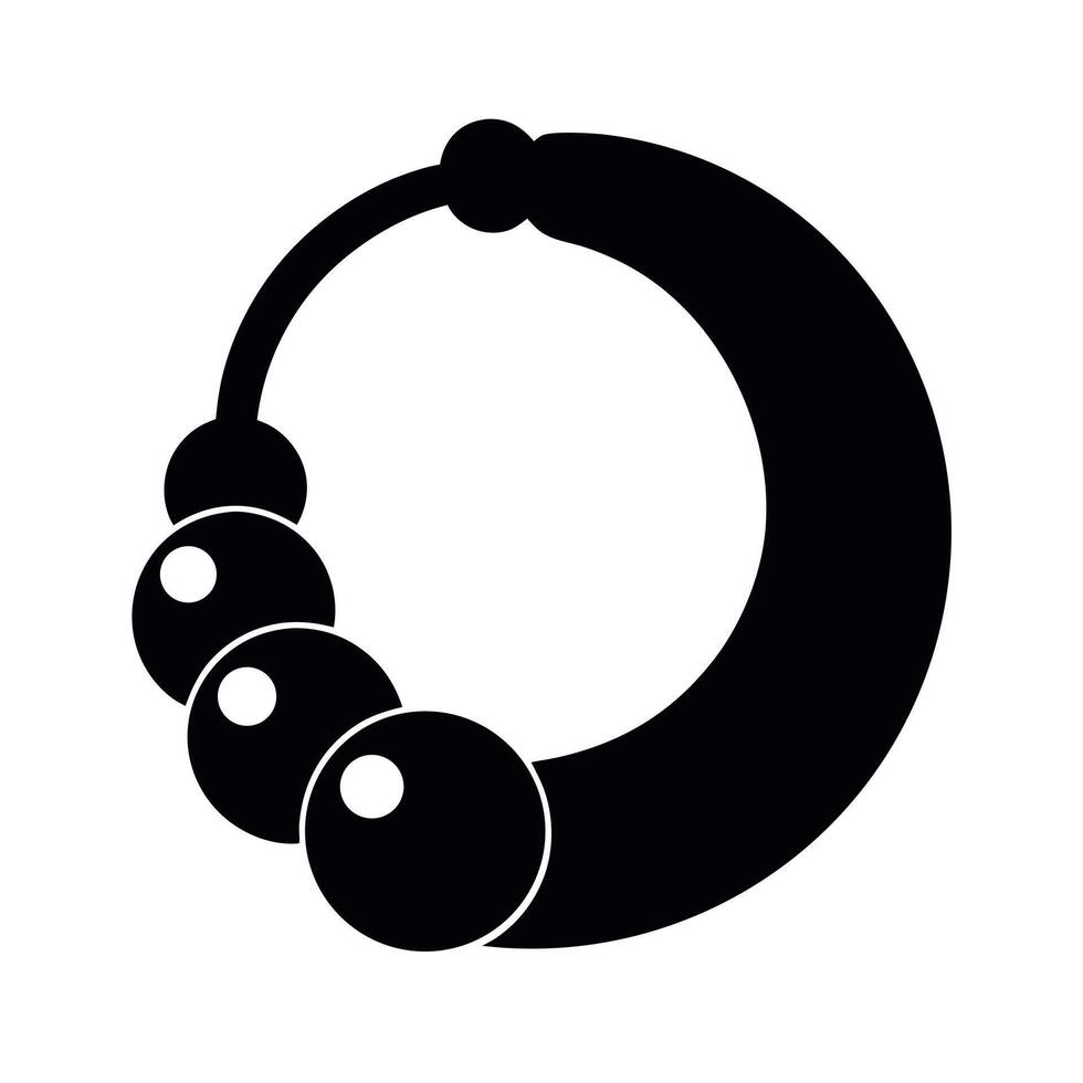 Ferrite Bead Silhouette Electrical Art vector