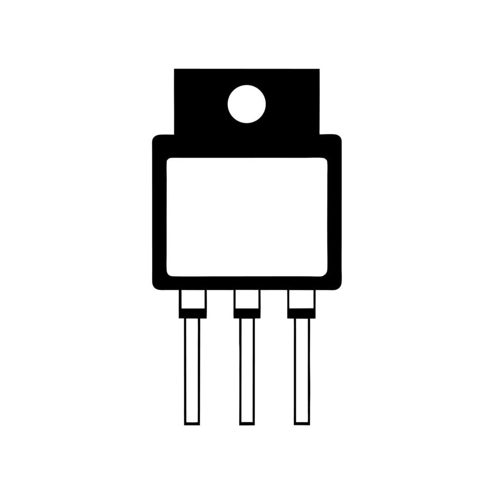 MOSFET NMOS PMOS Silhouette Image vector