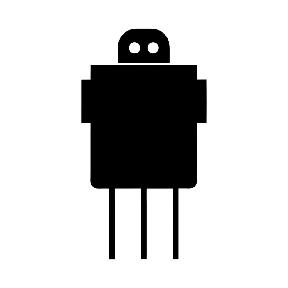 Phototransistor Silhouette Illustration vector