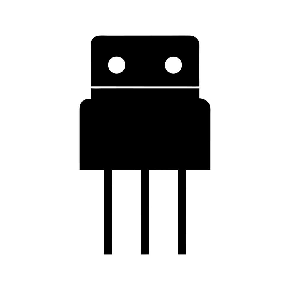 FET Field Effect Transistor Silhouette Art vector
