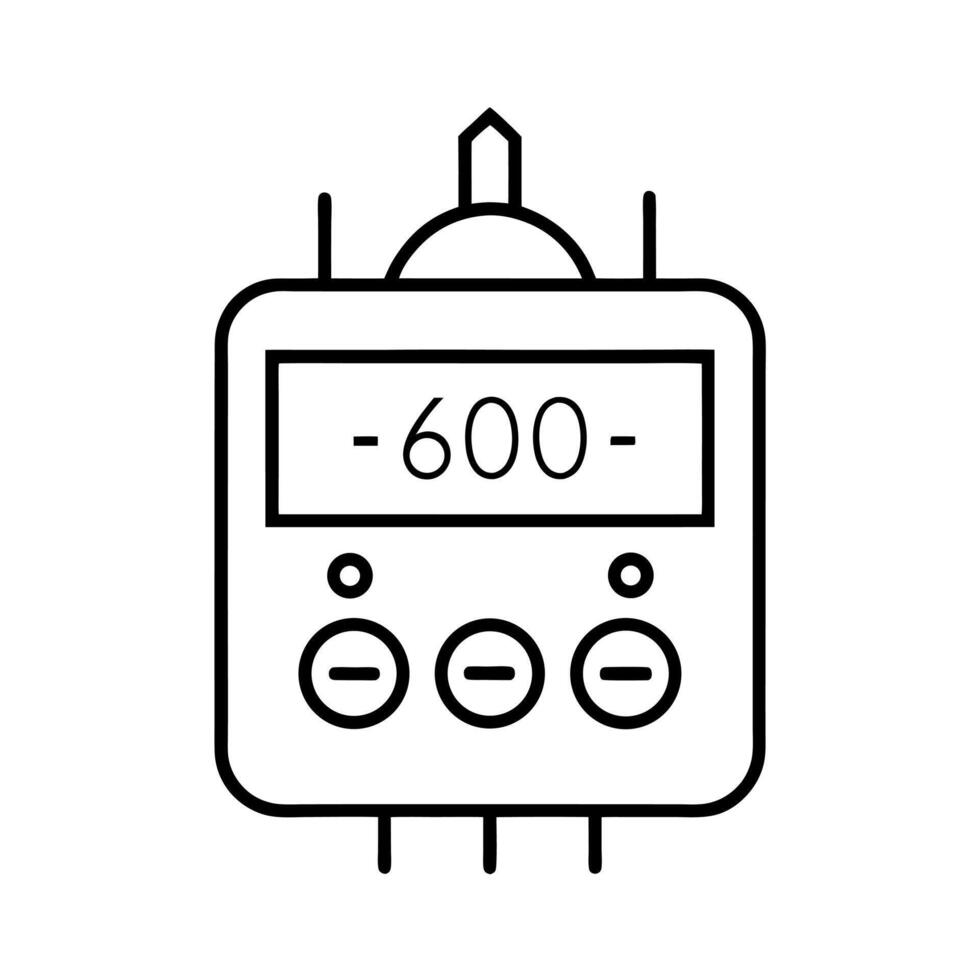 CD4060 Oscillator Timer IC Outline Drawing vector