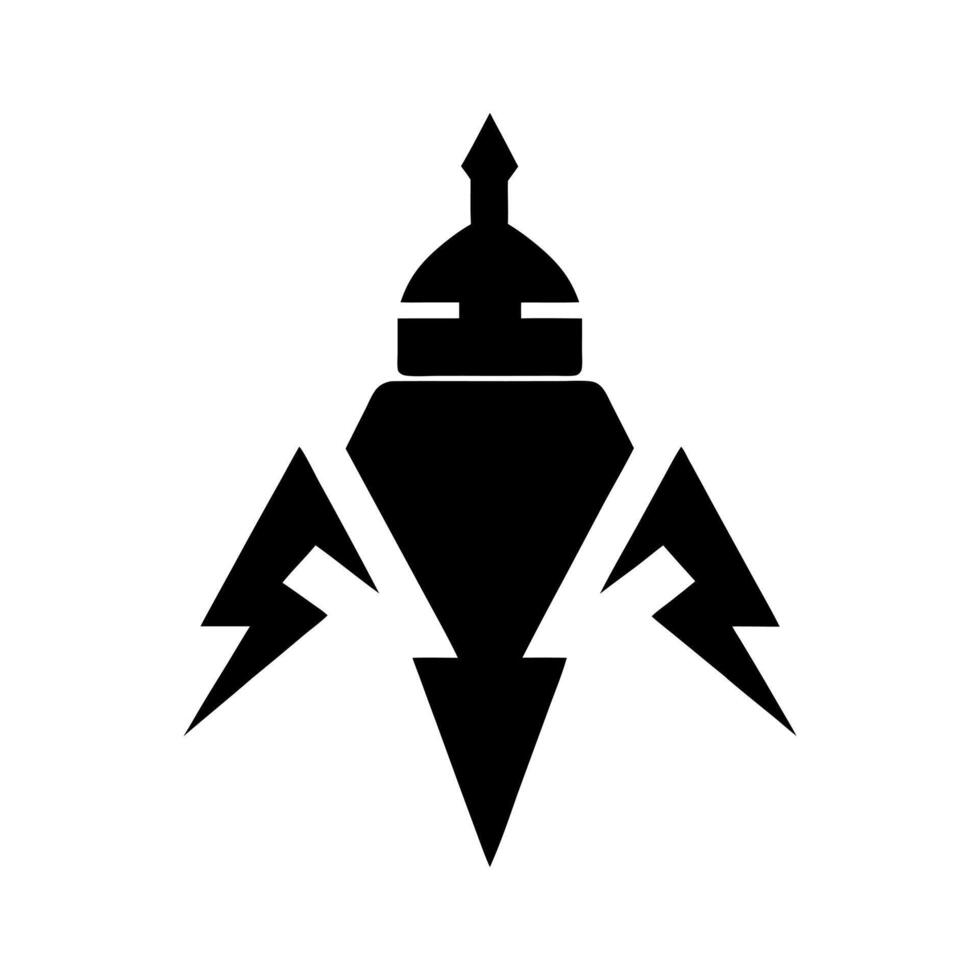 Triac Electrical Component Silhouette vector