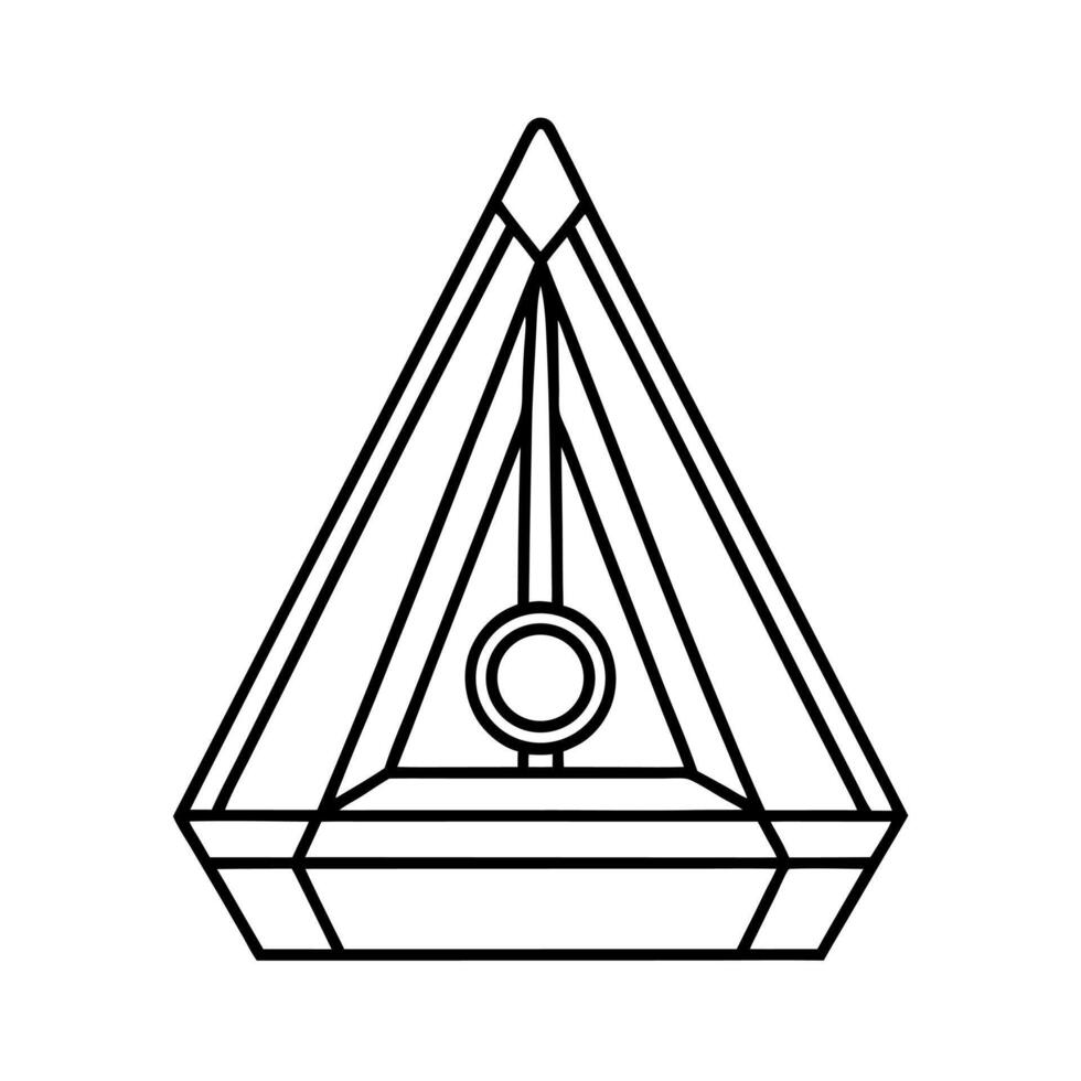Triac Outline Design vector