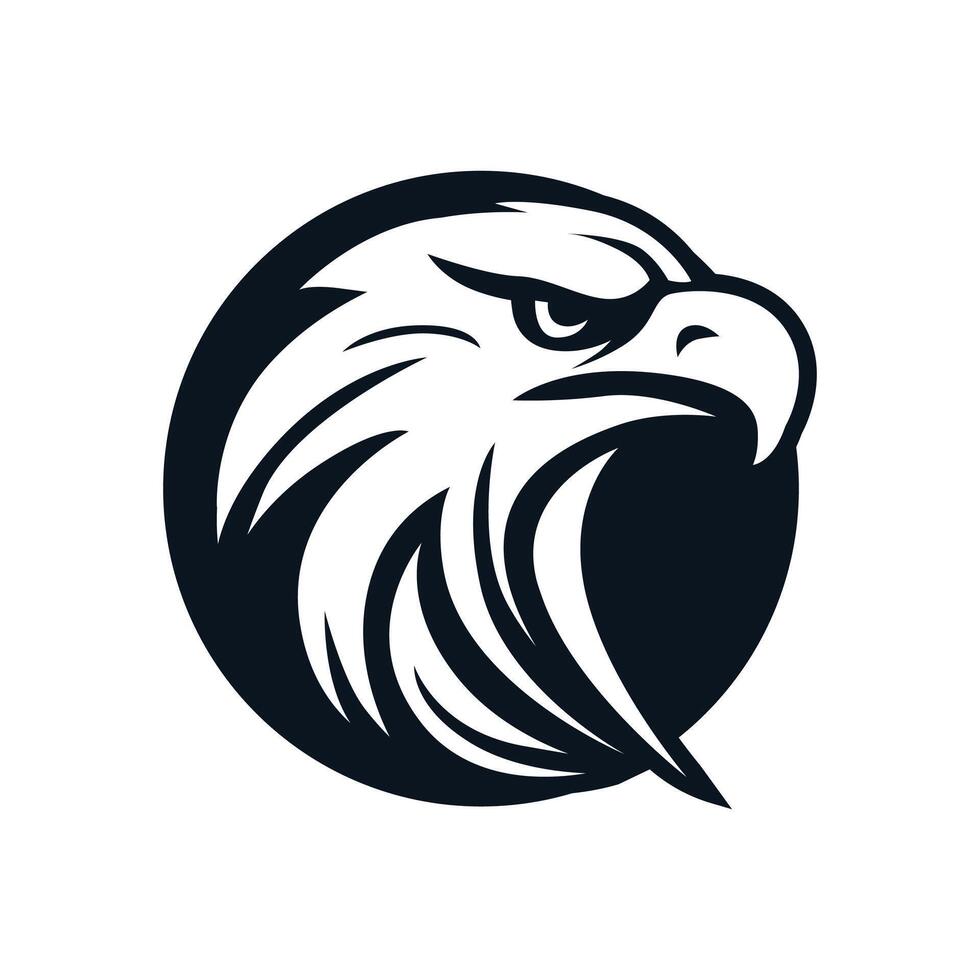 Eagle head logo illustration vector