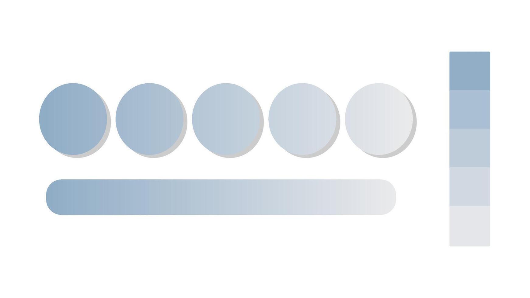 Abstract gradient background with Blue Gray and Pewter color palette. Abstract illustration with gradient blur design. Blurred colored abstract background. Colorful gradient illustration vector