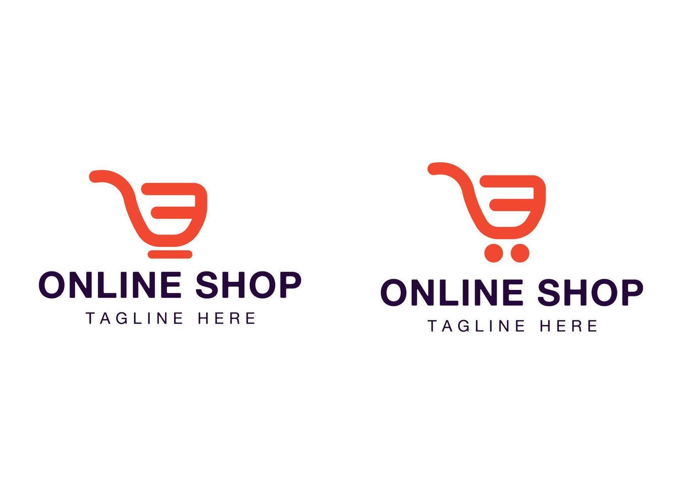 Digital Store Logo with Arrow and Cart Illustration vector