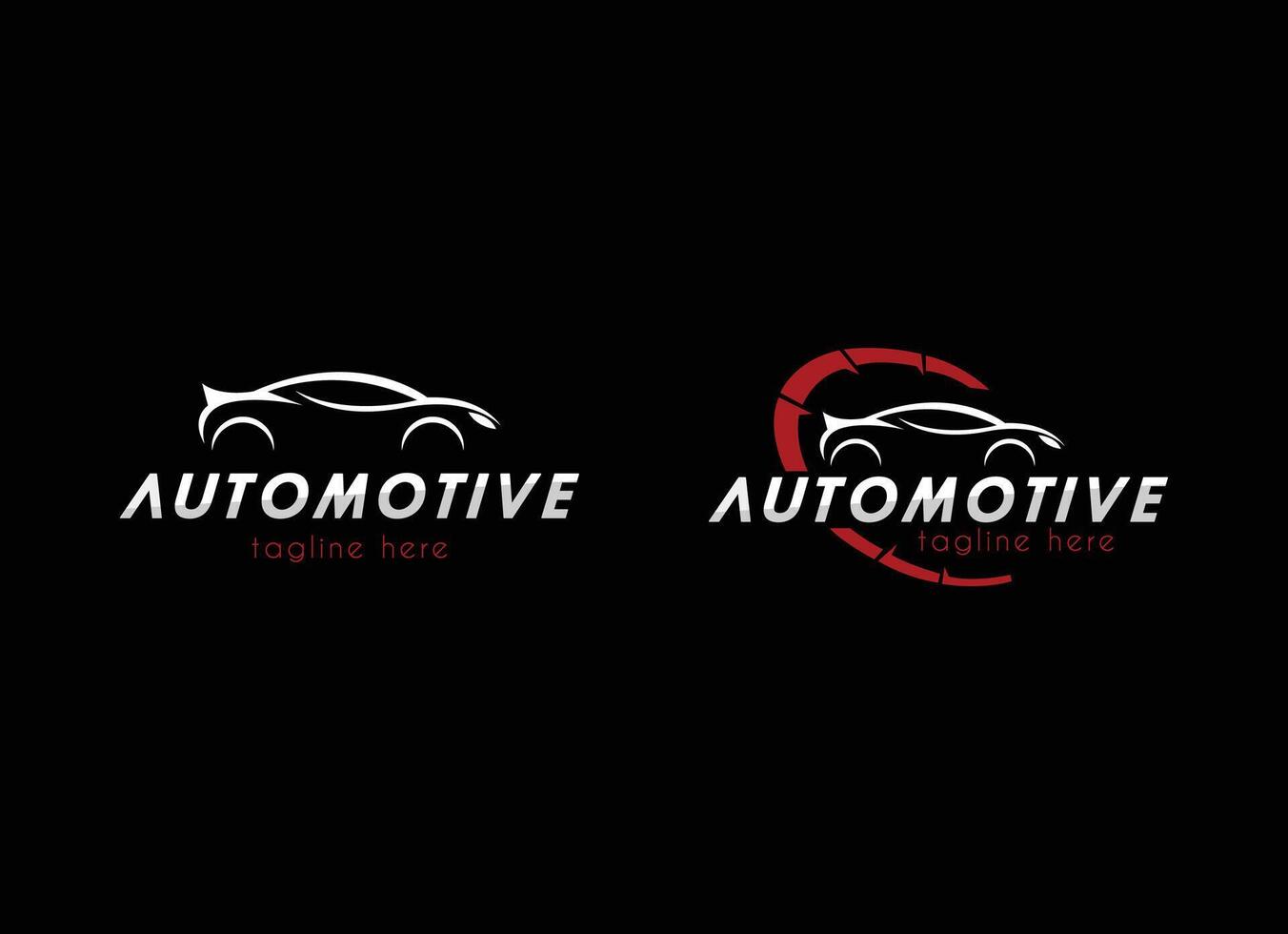 Automotive sports car repair logo design vector