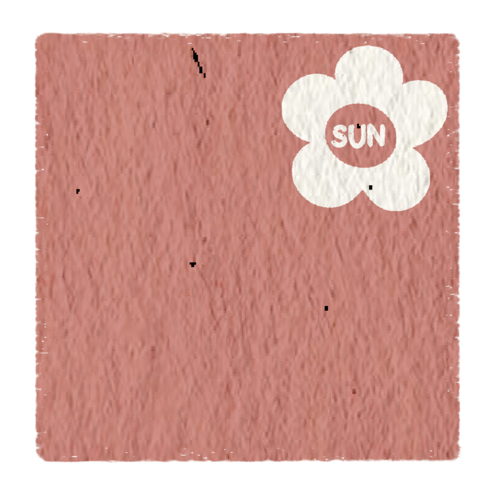 Weekly memo sheet stickers, paper notes, journal, to do list, for daily planner, Sunday with red paper texture. png