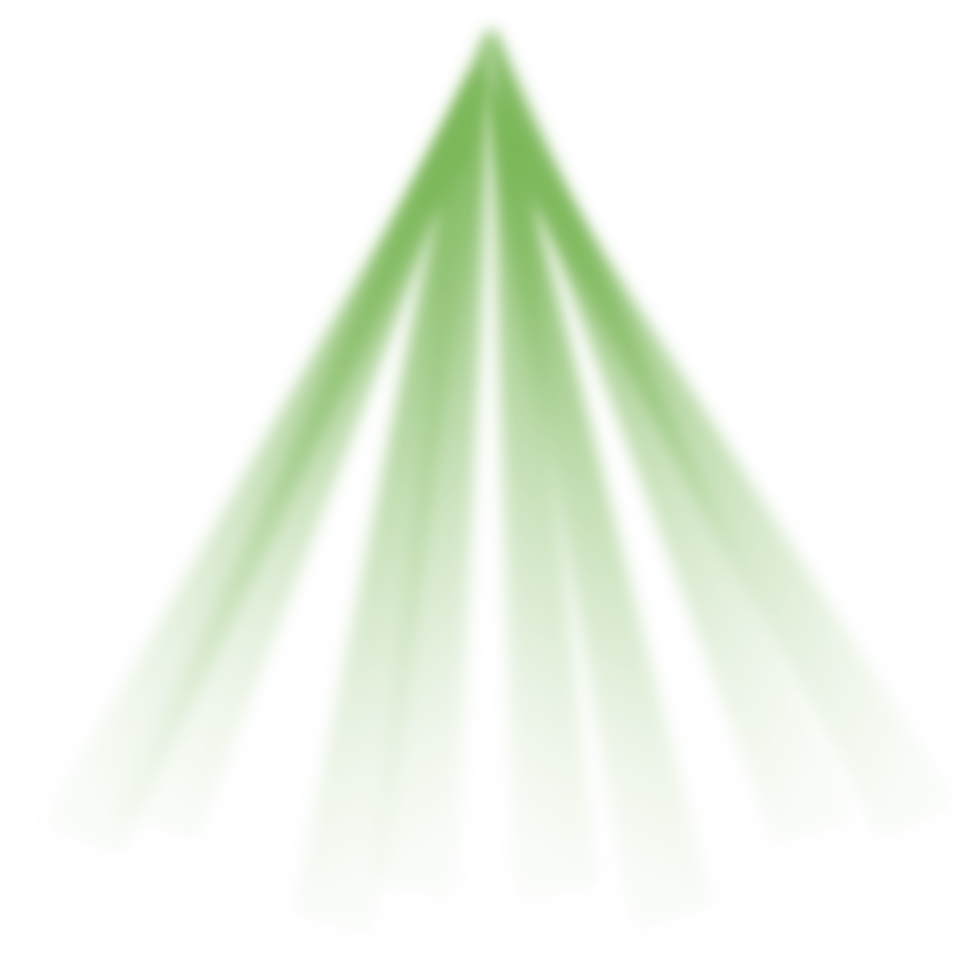 Green light ray effect png