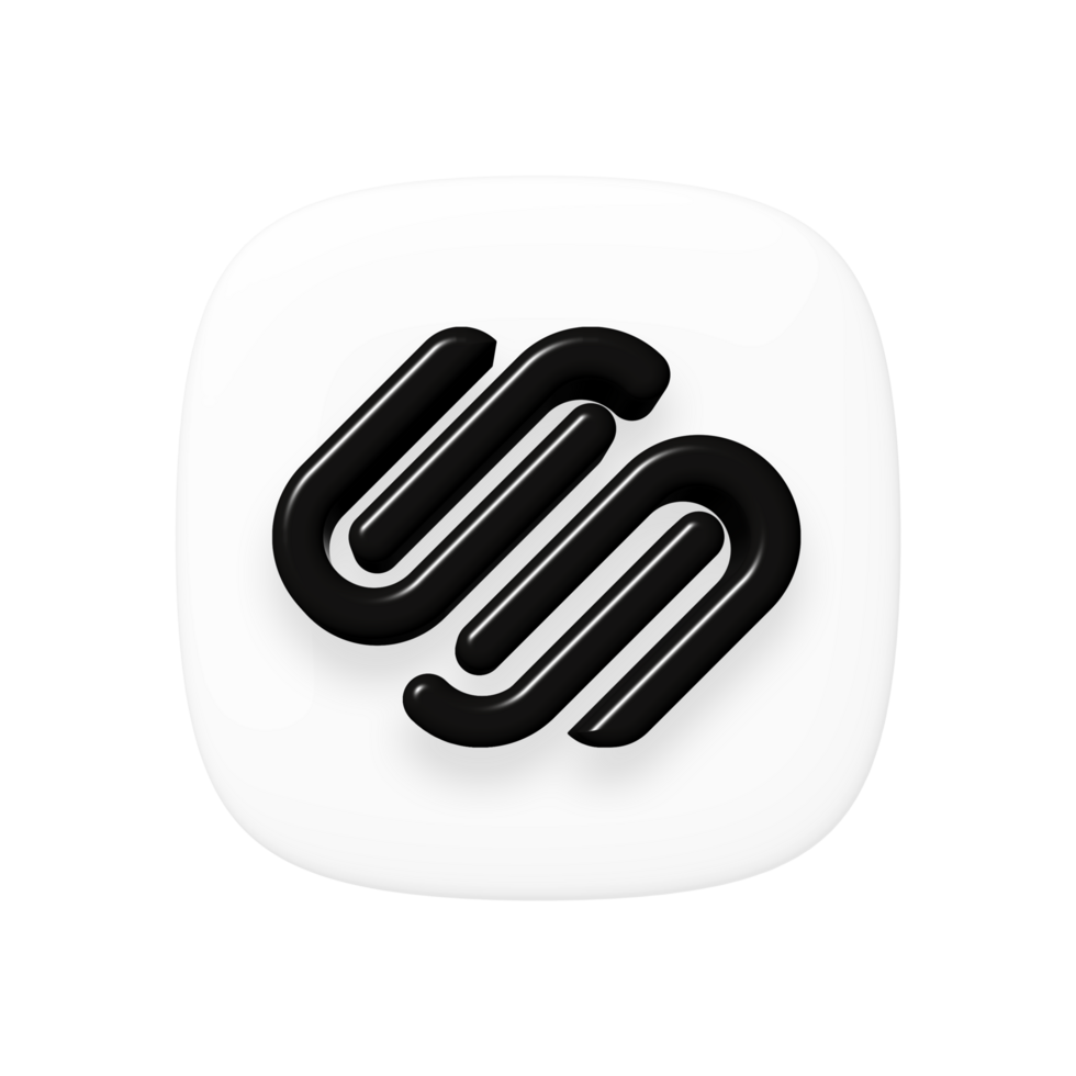 Squarespace Website Builder icon on a transparent background png