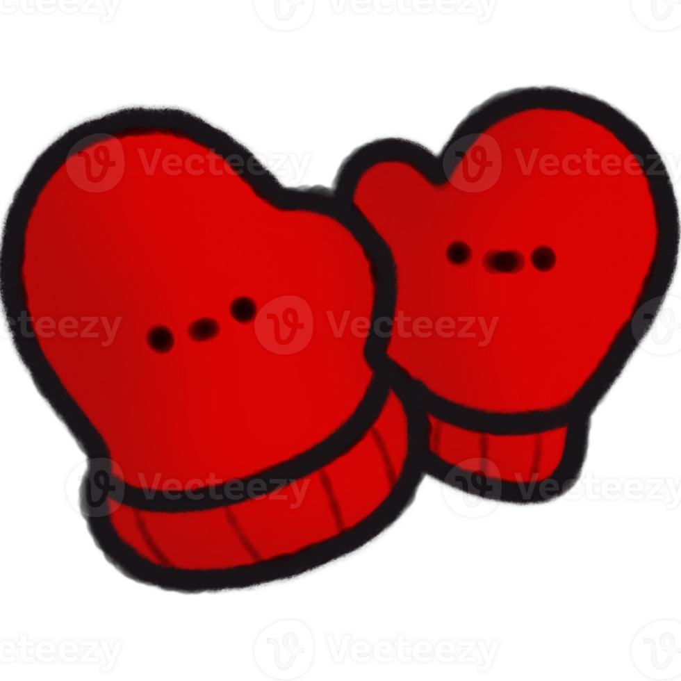 The illustration of a mittens png