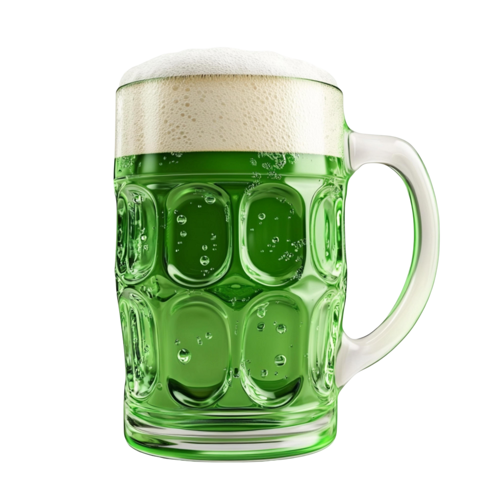 Beer Mug With Green Liquid Isolated On Transparent Background png