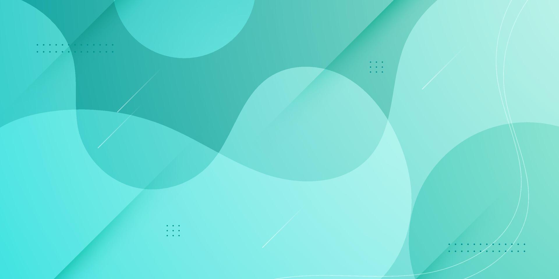 Abstract colorful green fluid minimal background. Simple and trendy wave background pattern design. Cool wave banner background. vector