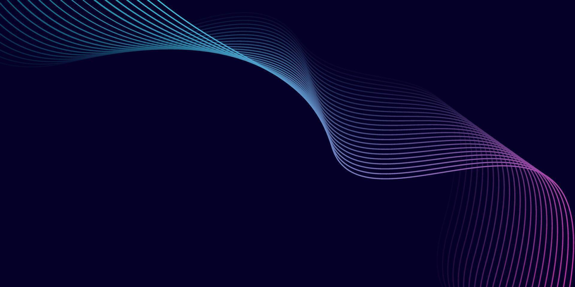 Abstract Colorful Wave Lines Design vector