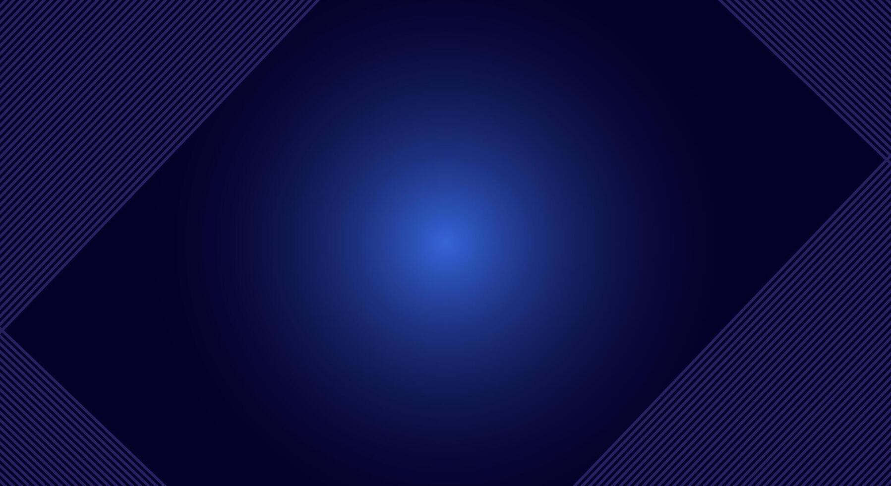 Dark Blue Gradient Abstract Background with Diagonal Line Corners for Modern Design vector
