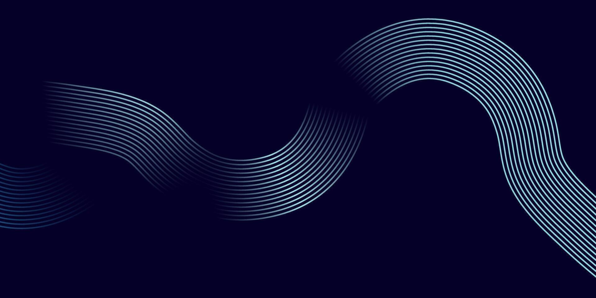 Blue Abstract Flowing Wave Line Background with Gradient Curves and Smooth Motion vector