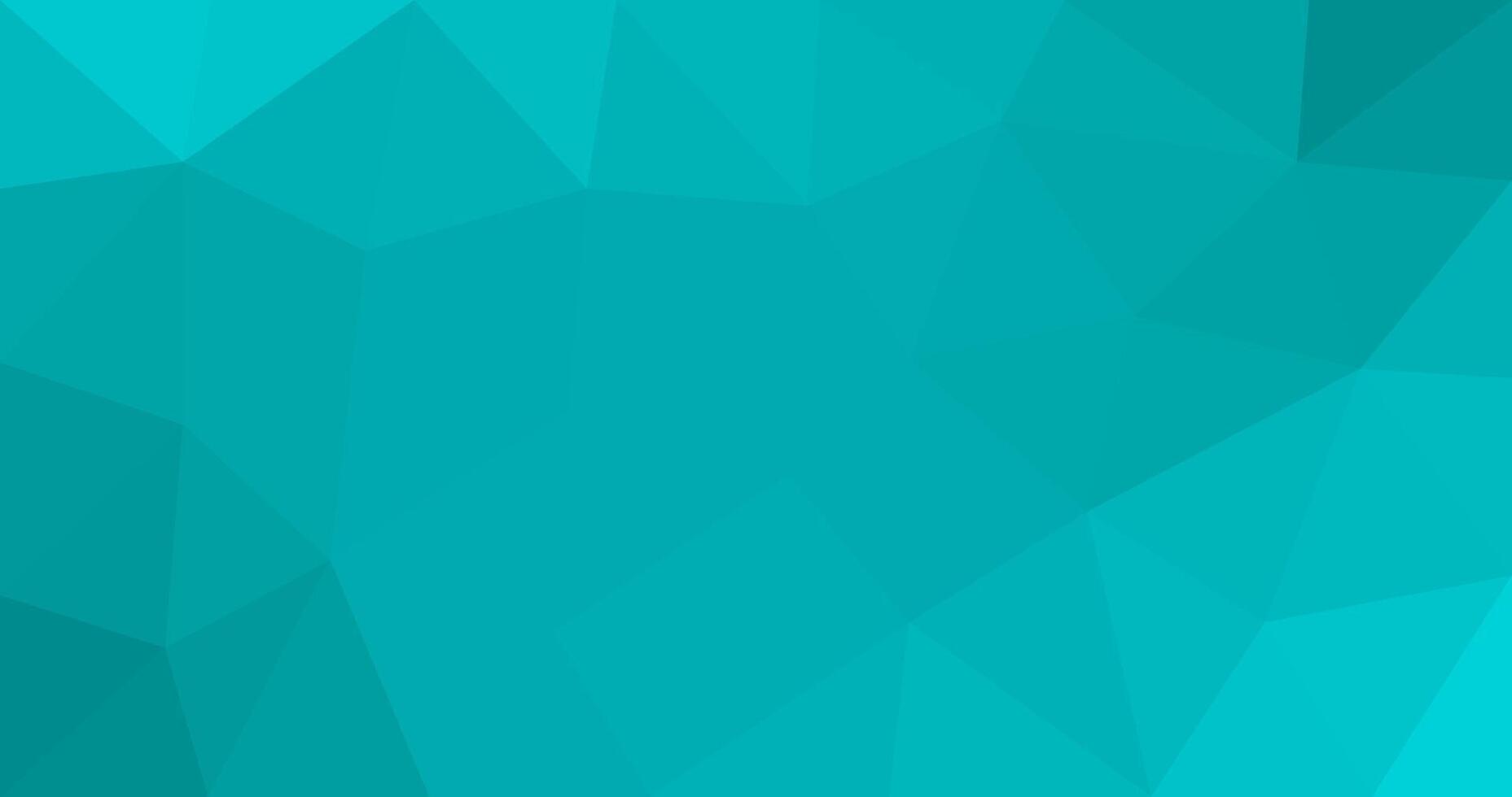 Teal abstract Triangle background Geometric with gradient illustration Low Polygon Design vector