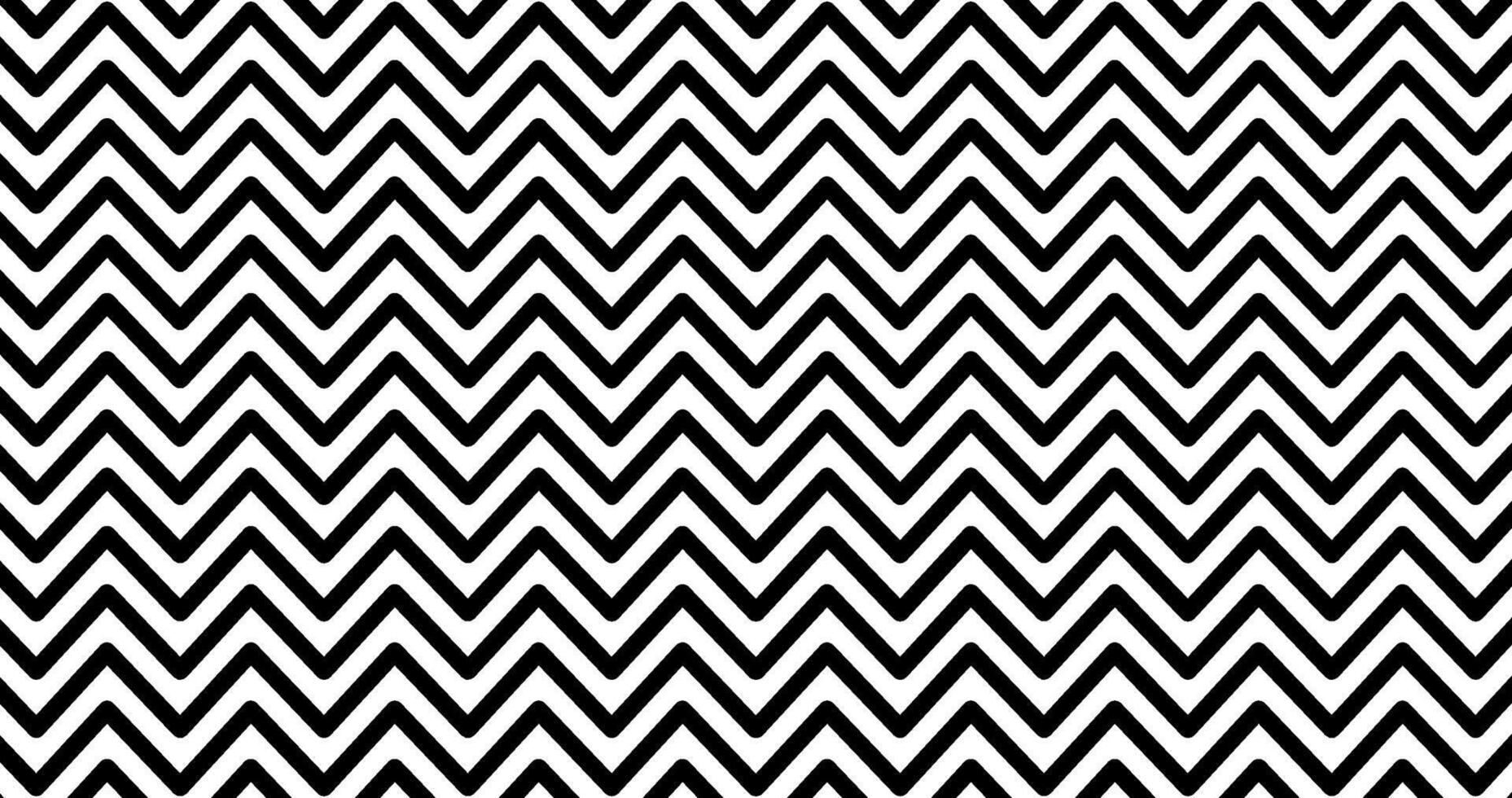 Horizon Seamless pattern with black and white zig zag lines vector