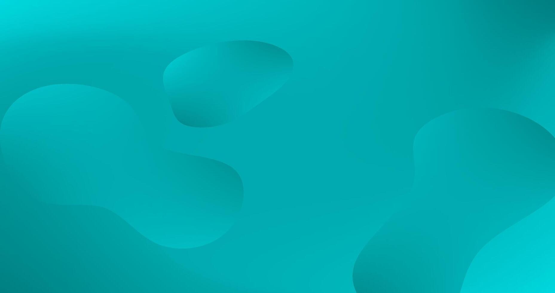 Teal abstract background liquid shapes illustration Gradient design vector