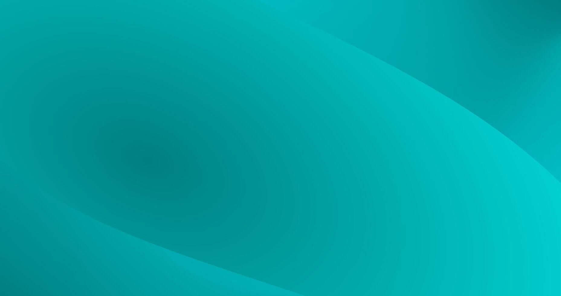 abstract background with smooth lines in Teal and cyan colors Gradient Design vector