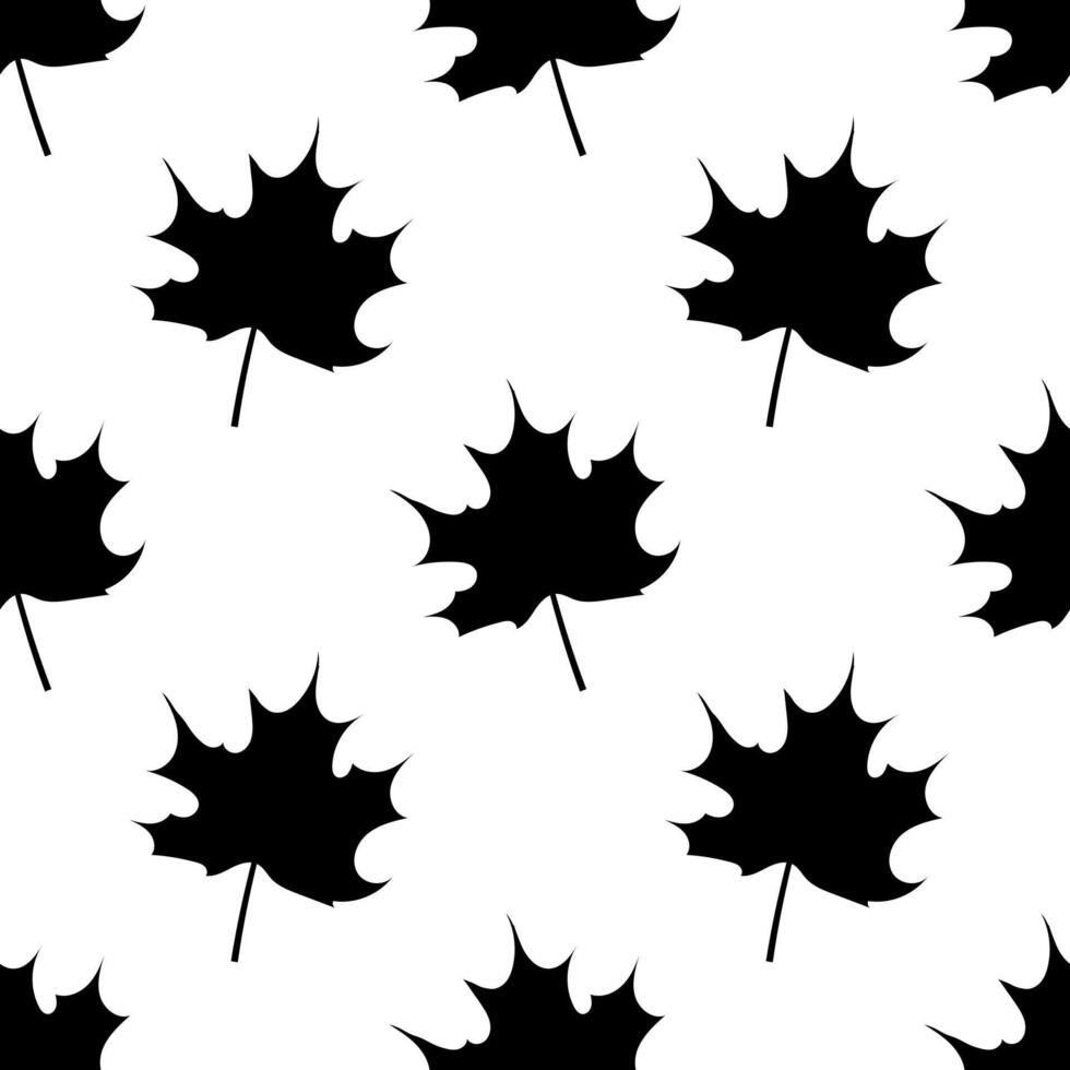 Maple leaf seamless pattern. illustration. vector
