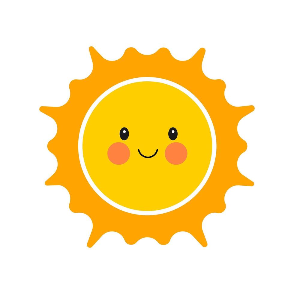 Smiling Sun Illustration vector