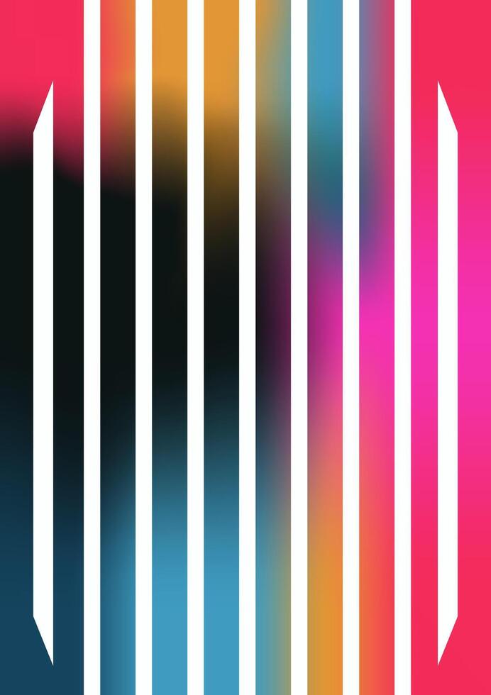 Gradient painting with geometric shapes. Minimalistic graphics. vector