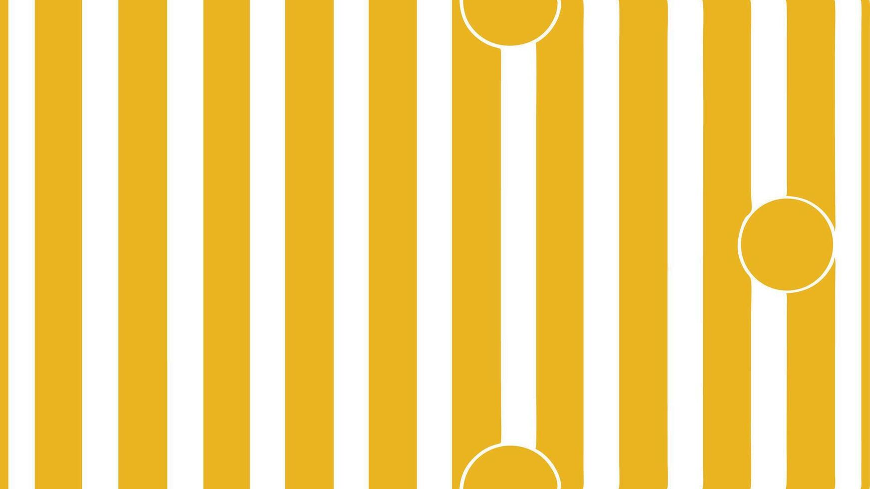 A yellow and white striped background with a circle vector
