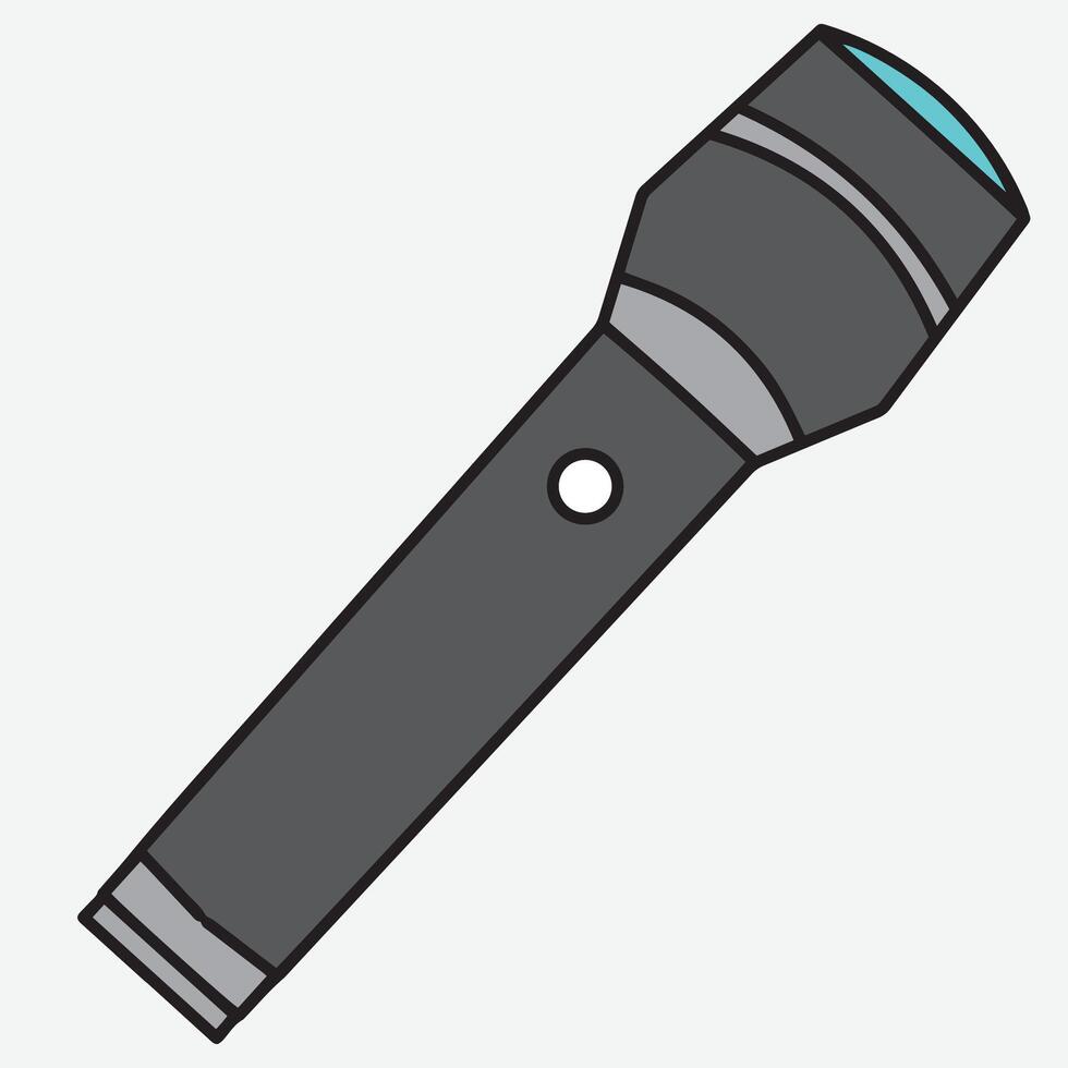 flashlight icon electricity symbol isolated vector