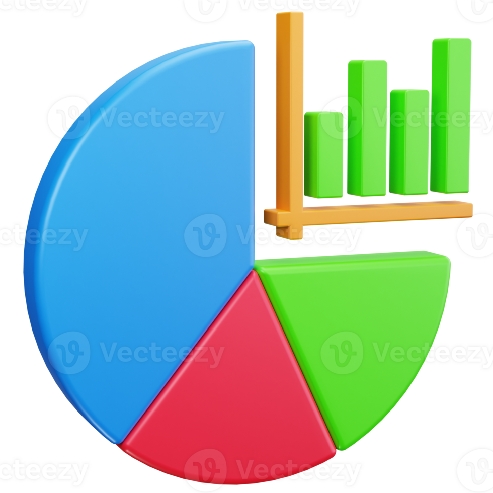 3D Icon Analytics Pie Insight png