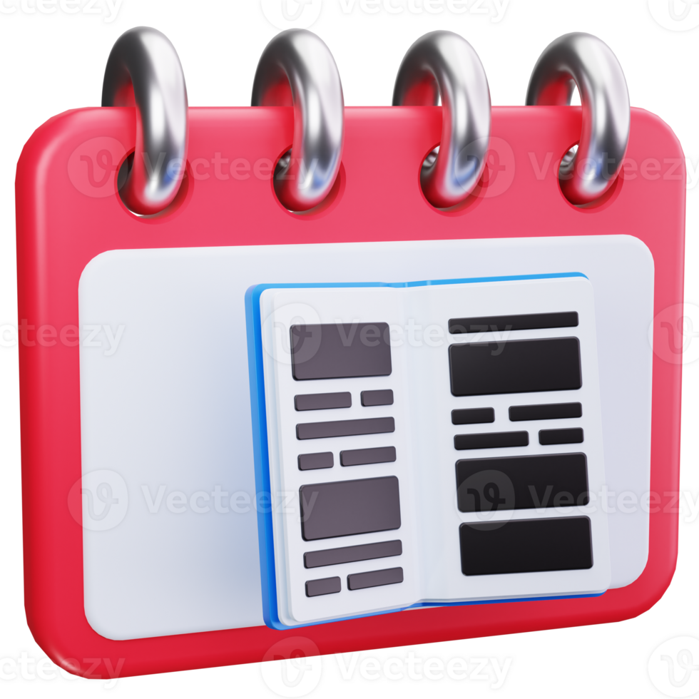 3D Icon Website Launch Timeline Planner png