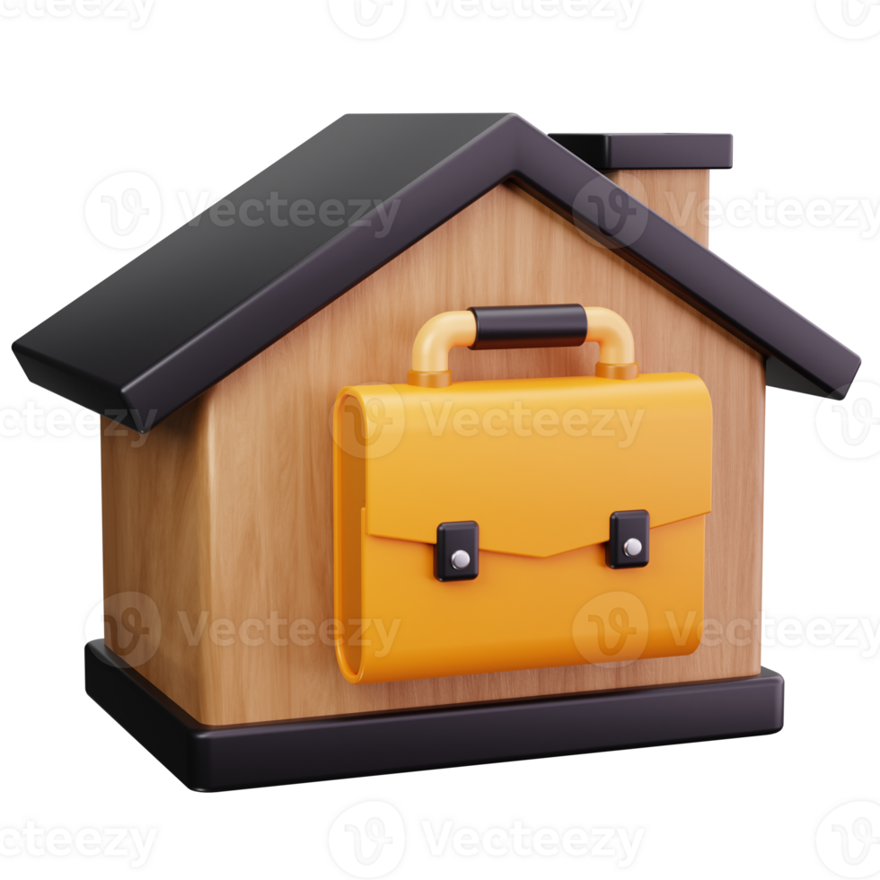 3D Icon Briefcase Business Home Office png