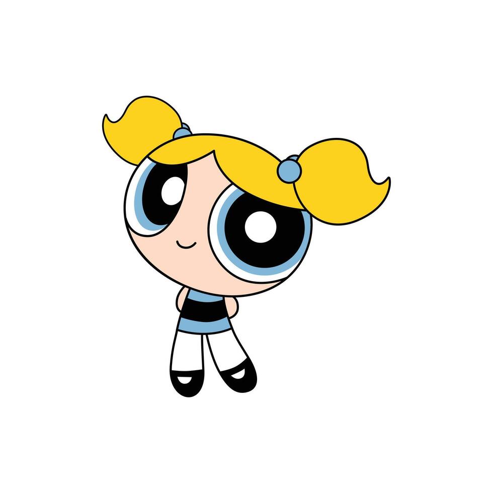 Power Puff Girl Bubbles vector
