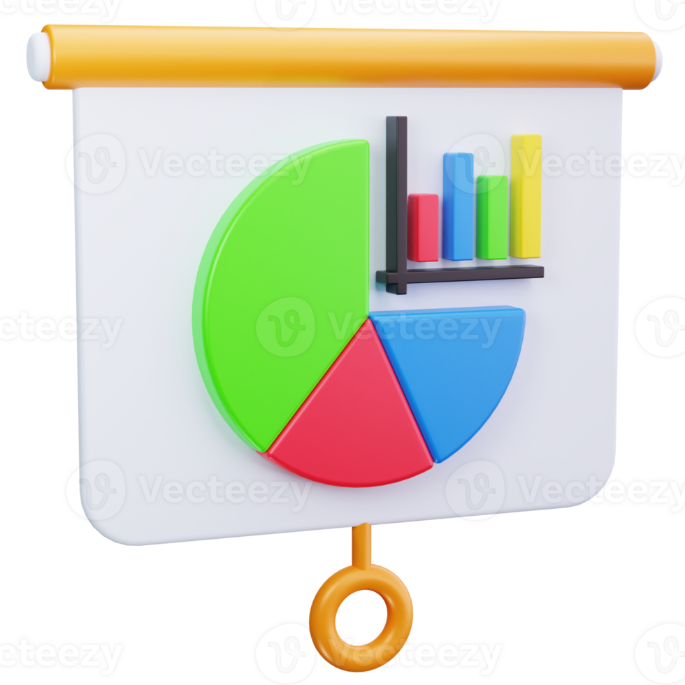 3D Icon Pie Chart Slide Segment png