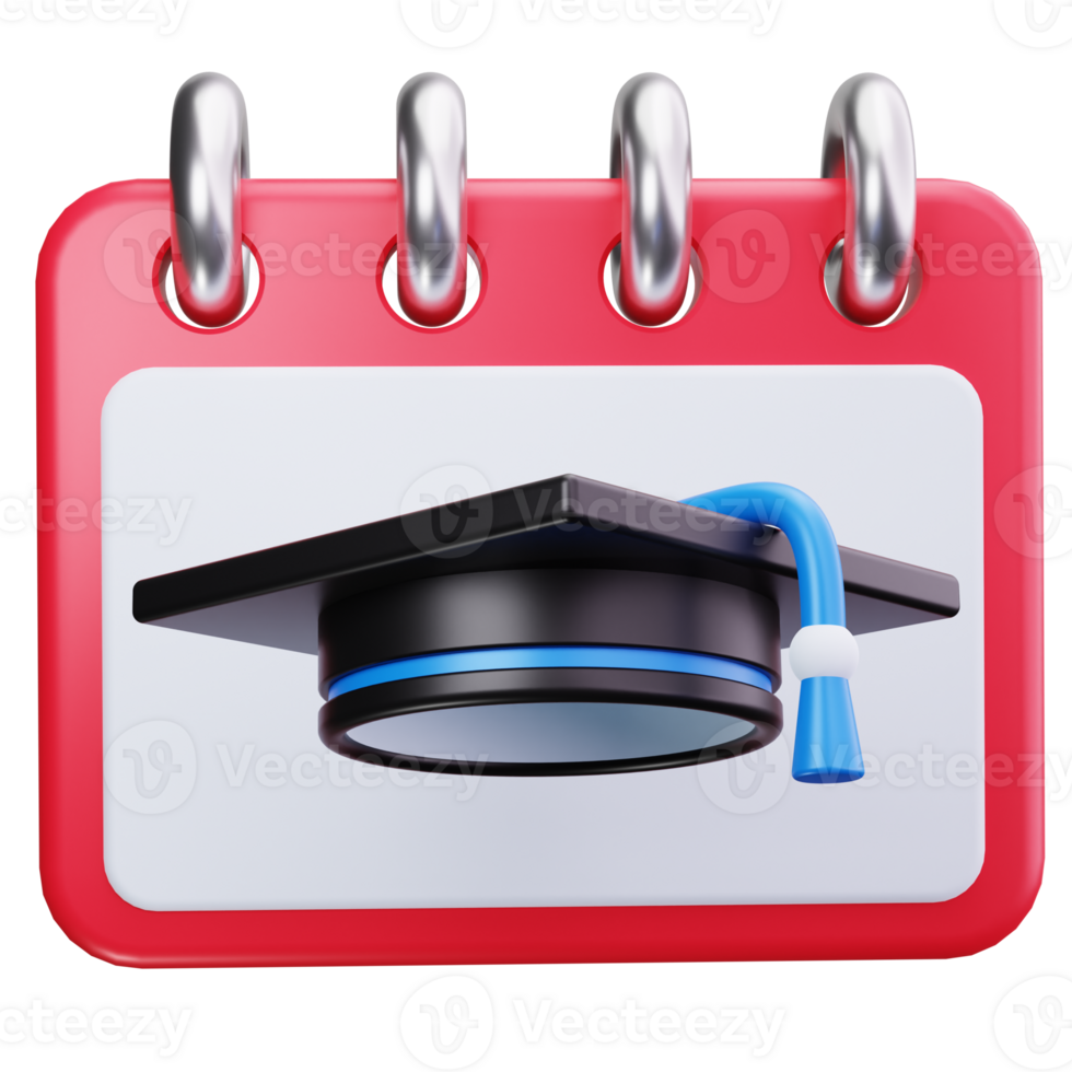 3D Icon Graduation Date Event Planner png