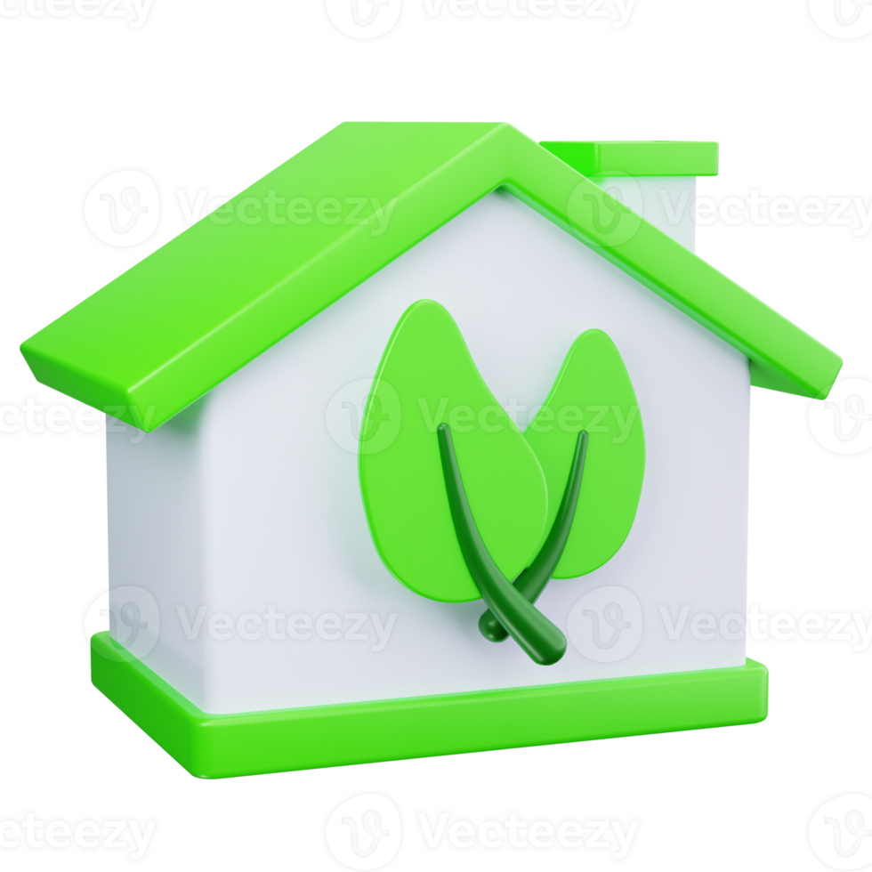 3D Icon Eco Home png