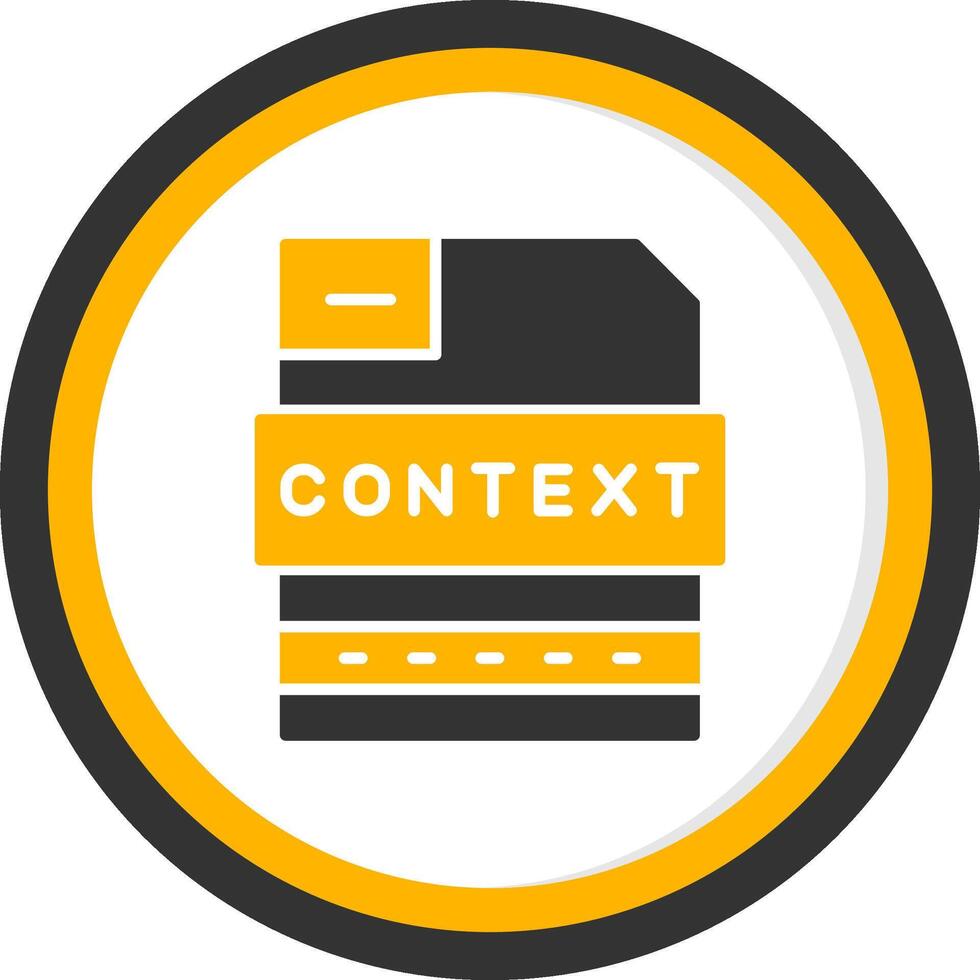 Sensitive File Context Integrity Glyph Two Color Circle vector