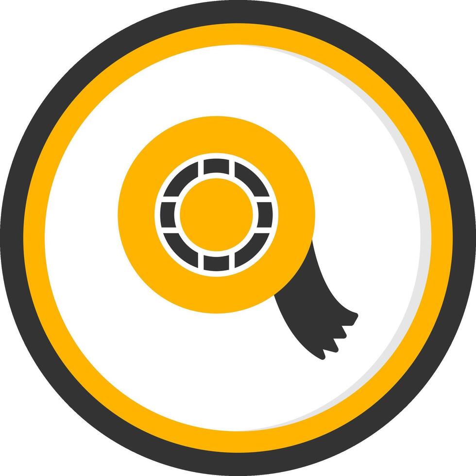 Insulated Electrical Tape Glyph Two Color Circle vector