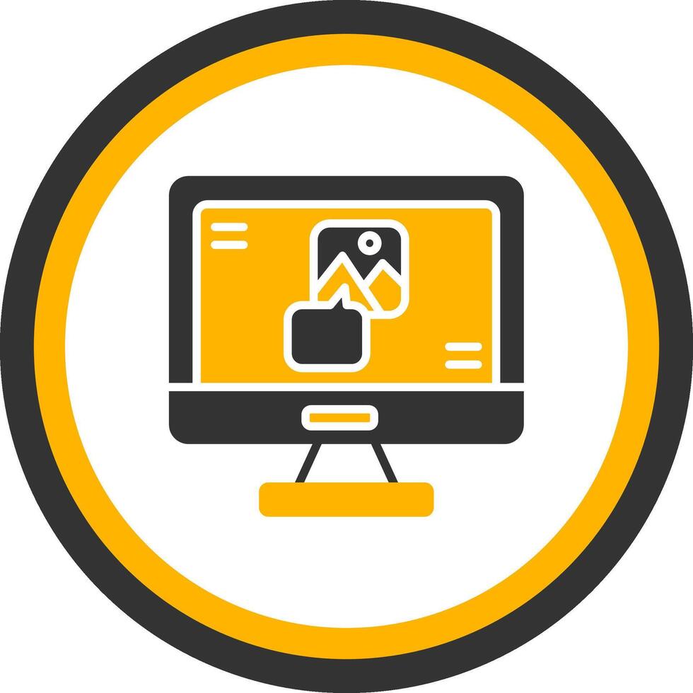 Data Binding Syntax Block Glyph Two Color Circle vector