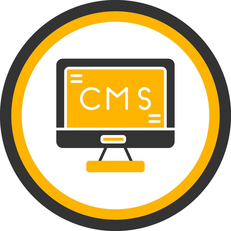 GraphCMS Structured Editor Glyph Two Color Circle vector