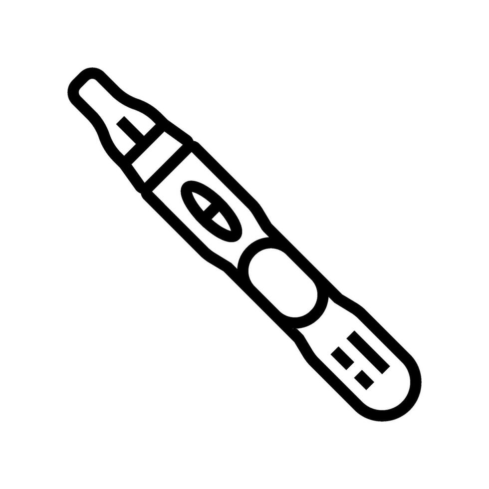 positive pregnancy test line icon illustration vector
