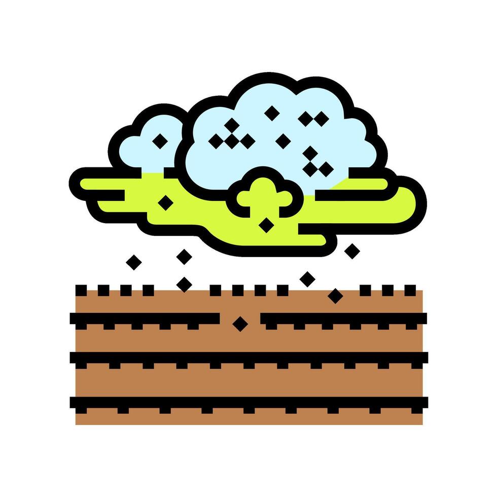 pesticide spray cloud color icon illustration vector