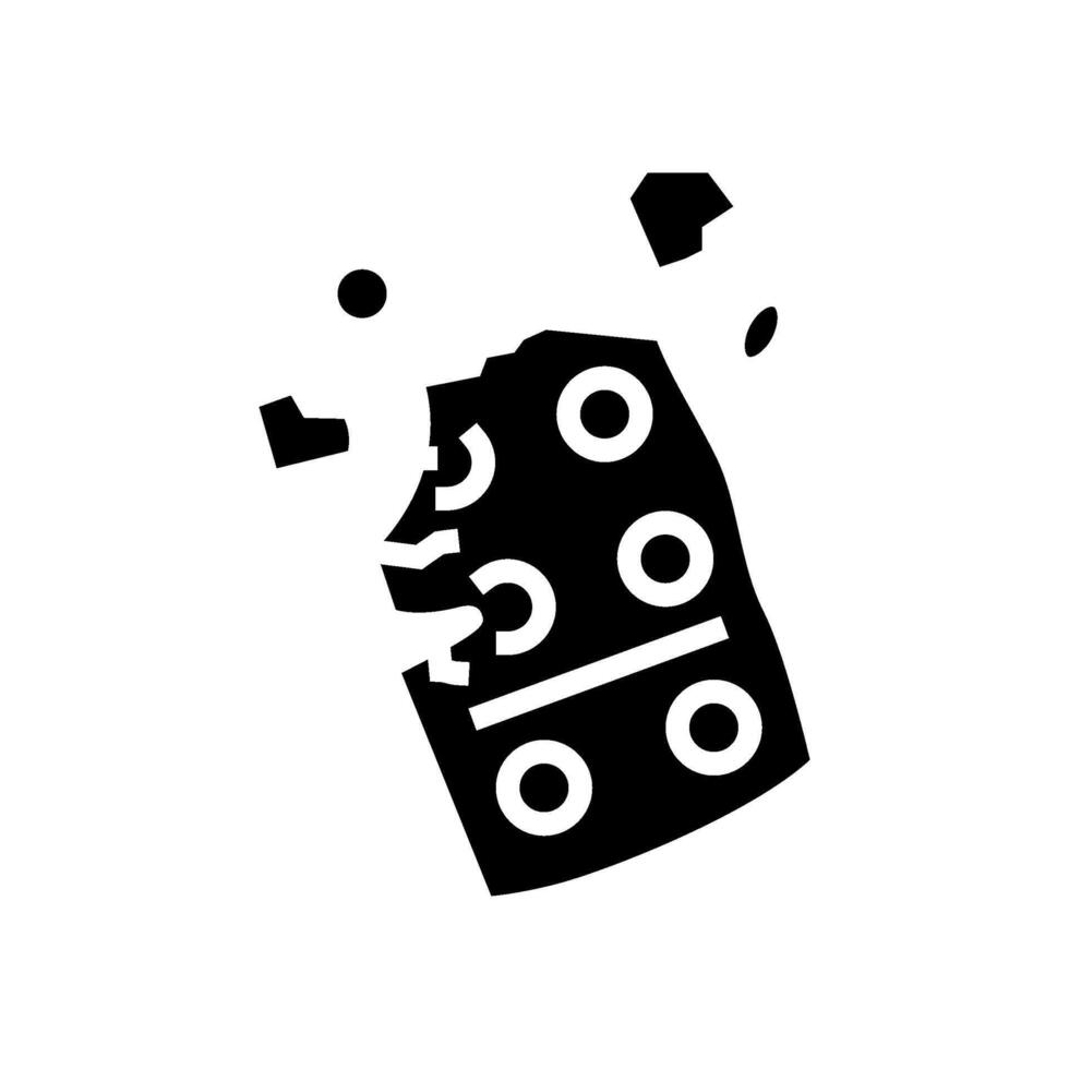 discarded medicine packaging glyph icon illustration vector
