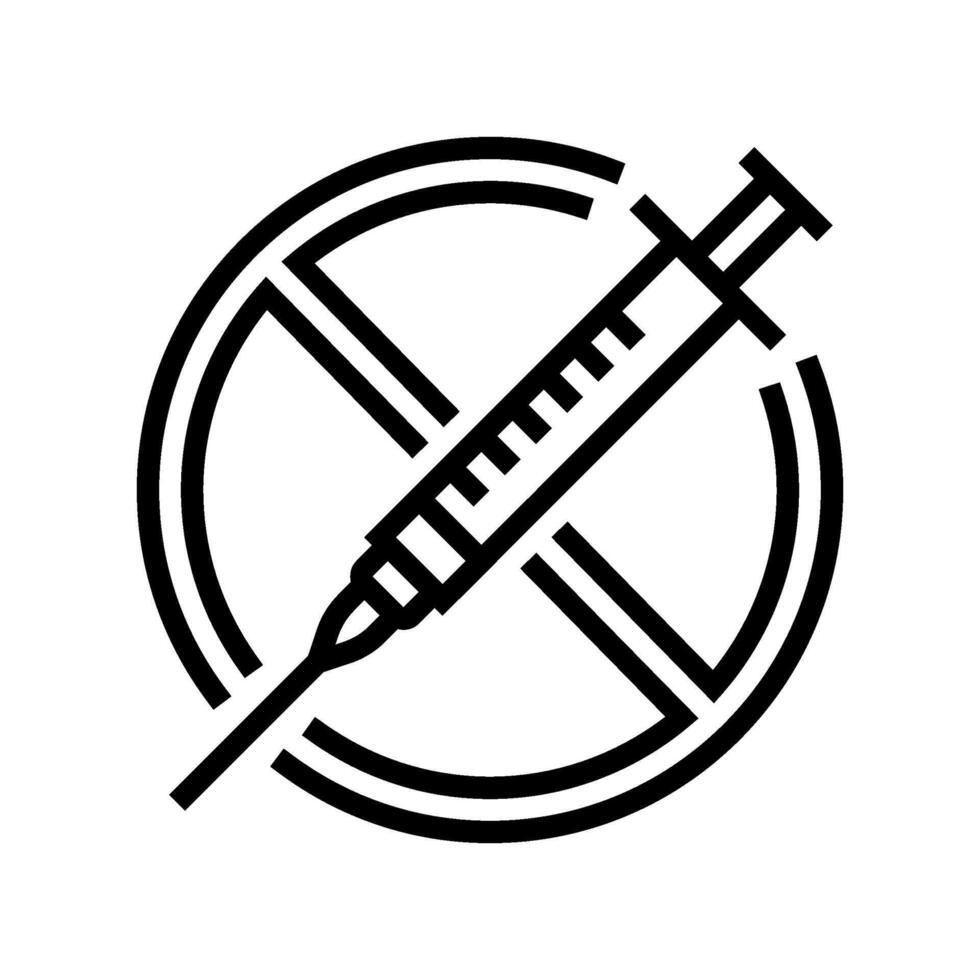 no access healthcare line icon illustration vector