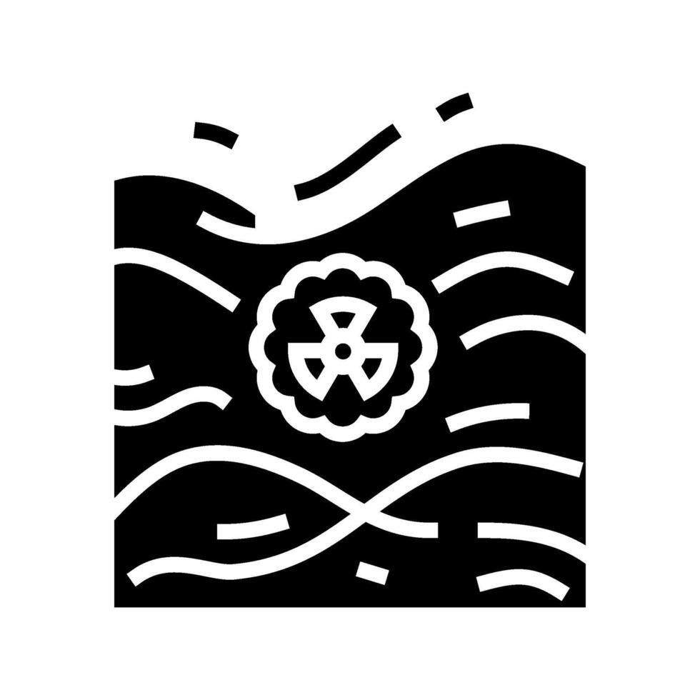 particles air radioactive pollution glyph icon illustration vector