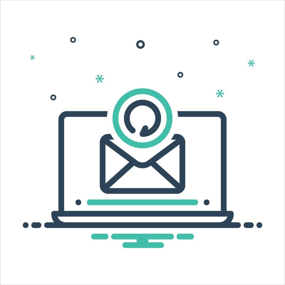 Mix icon correspondence vector