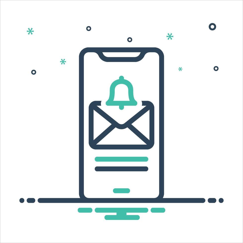 Mix icon notification vector