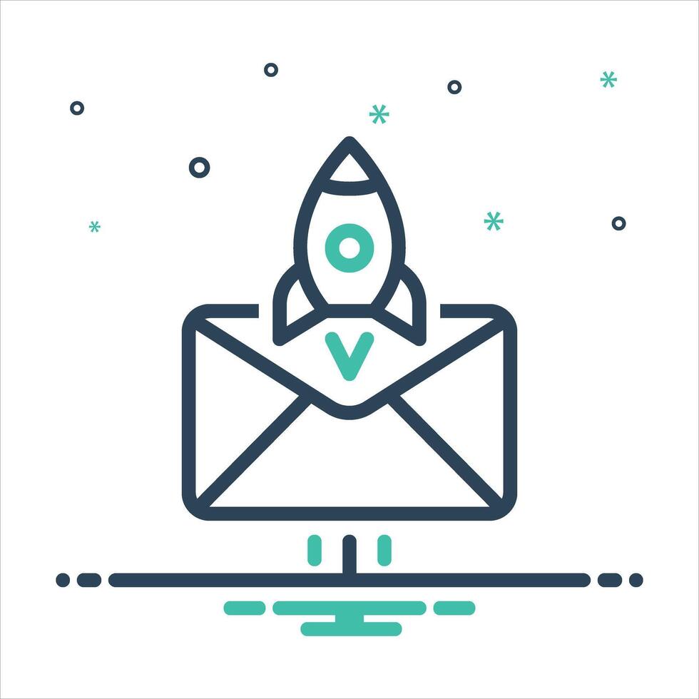 Mix icon shipping vector