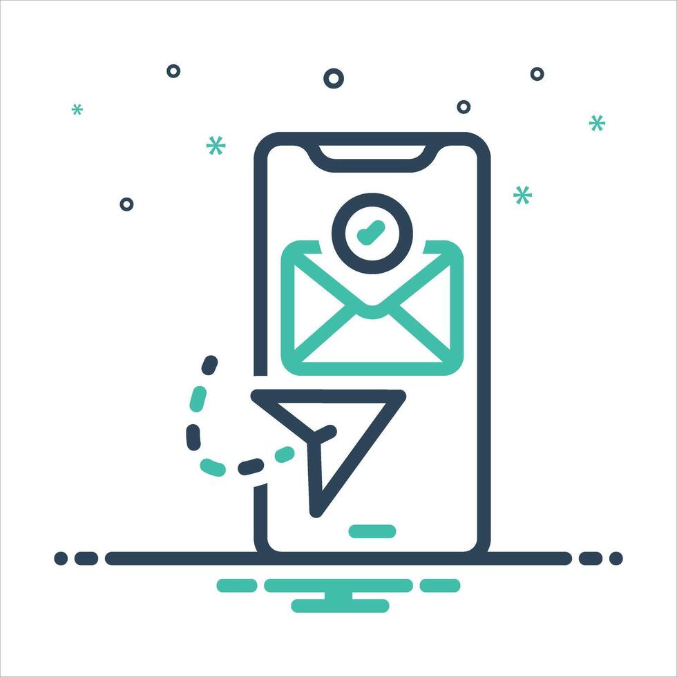 Mix icon receive vector